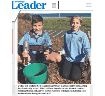 St Columba's greenies in the news!